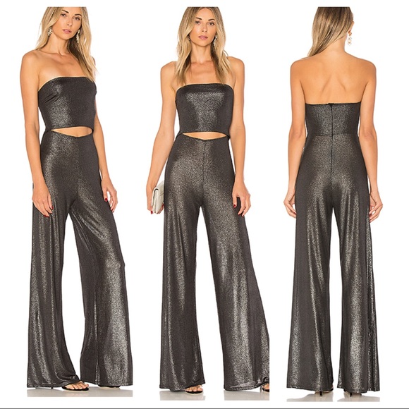 h:ours Pants - New h:ours On The Level Jumpsuit in Gunmetal